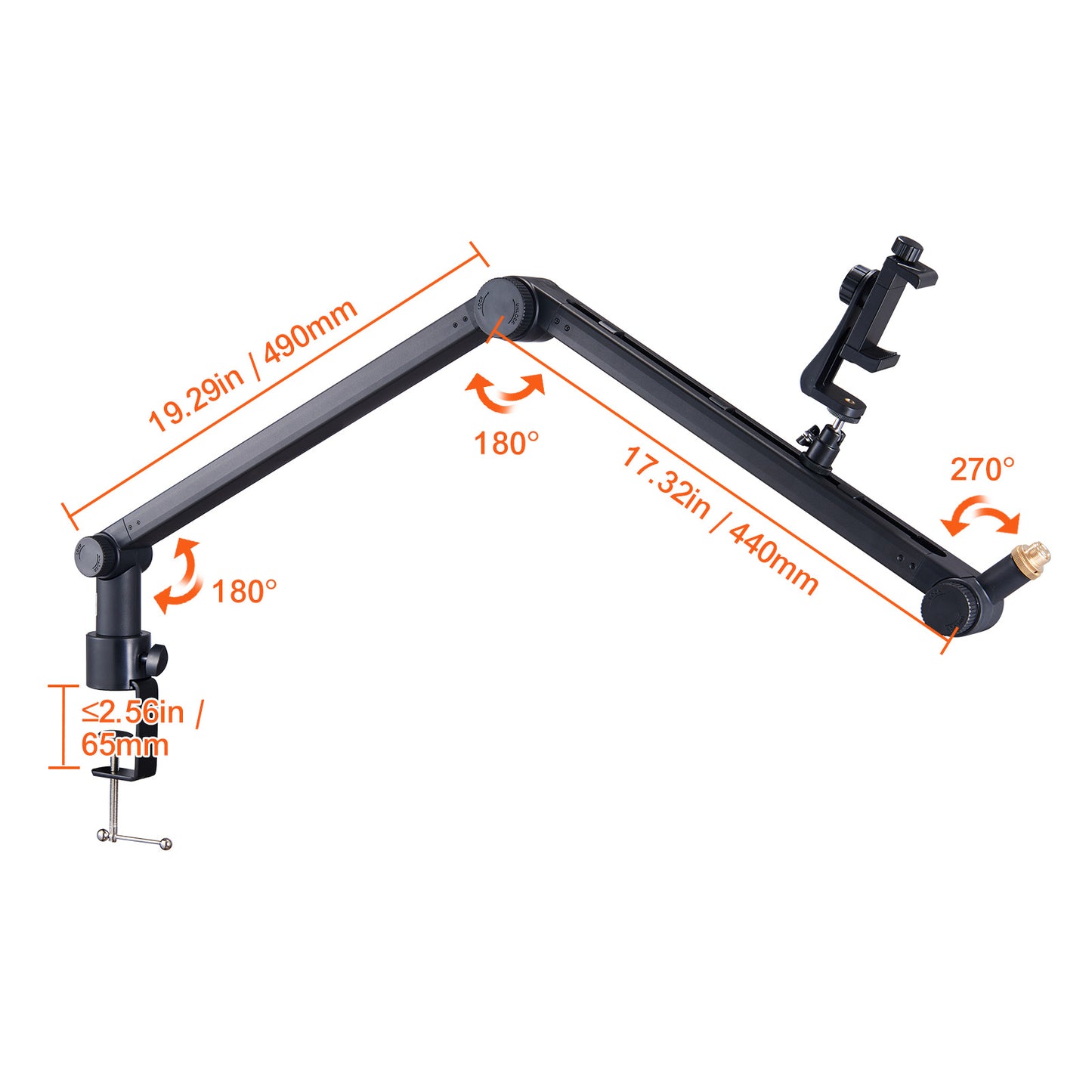 GlowMeta pro microphone Arm