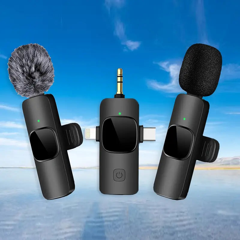 Professional Wireless Lavalier Microphone – Omnidirectional Clip-On